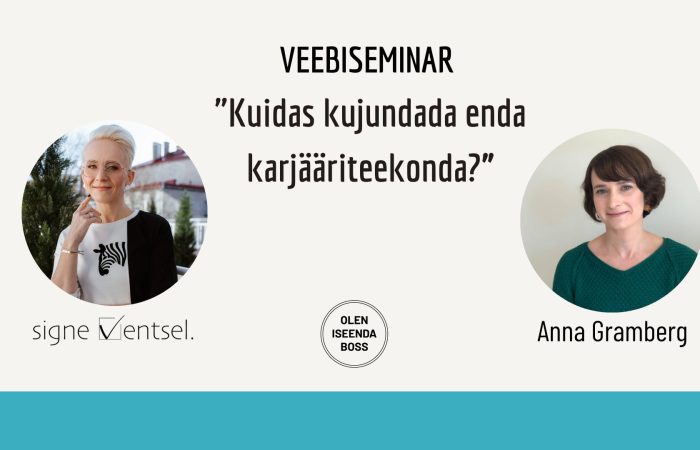 Veebiseminar karjaariteekonna kujundamine